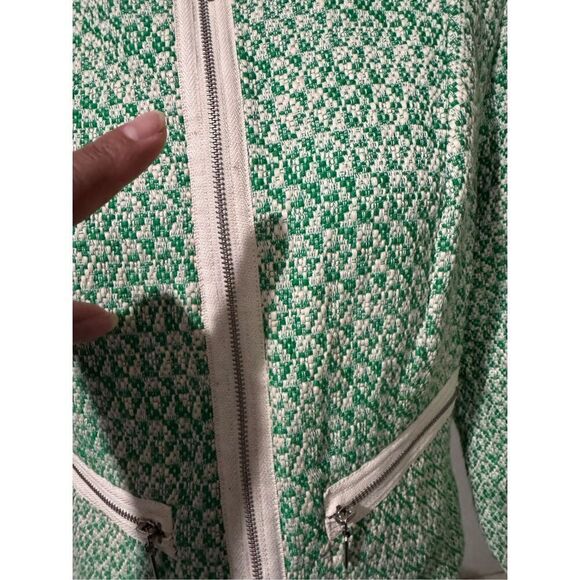Cabi Vintage retro style green and white blazer 6 - Picture 4 of 10